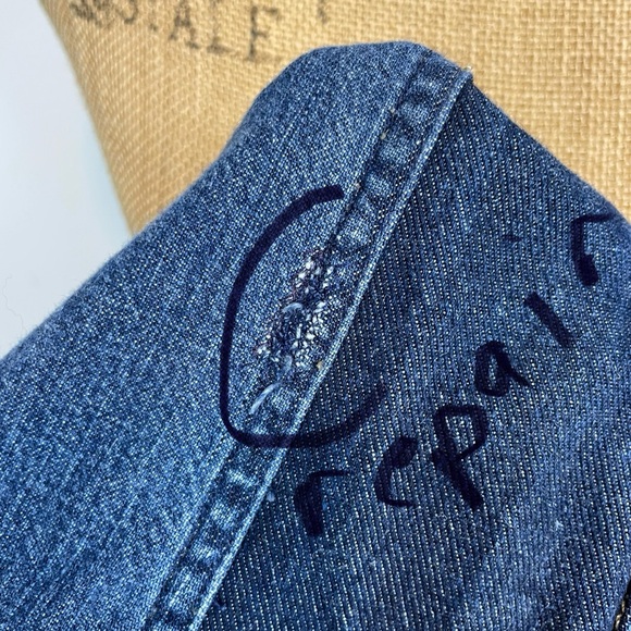 Upcycled Denim Maxi Skirt American Eagle Jeans Boho Modest Size 6 Long 90s Y2K - Picture 5 of 12